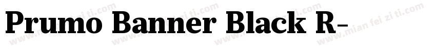 Prumo Banner Black R字体转换